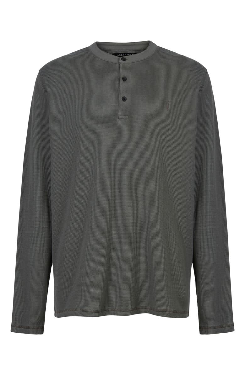 AllSaints Hayes Stretch Organic Cotton Henley T-Shirt, Alternate, color, 