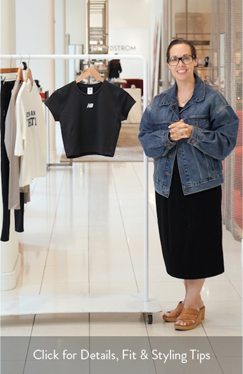 NB Harmony Fitted Crop Performance T-Shirt, sales video thumbnail