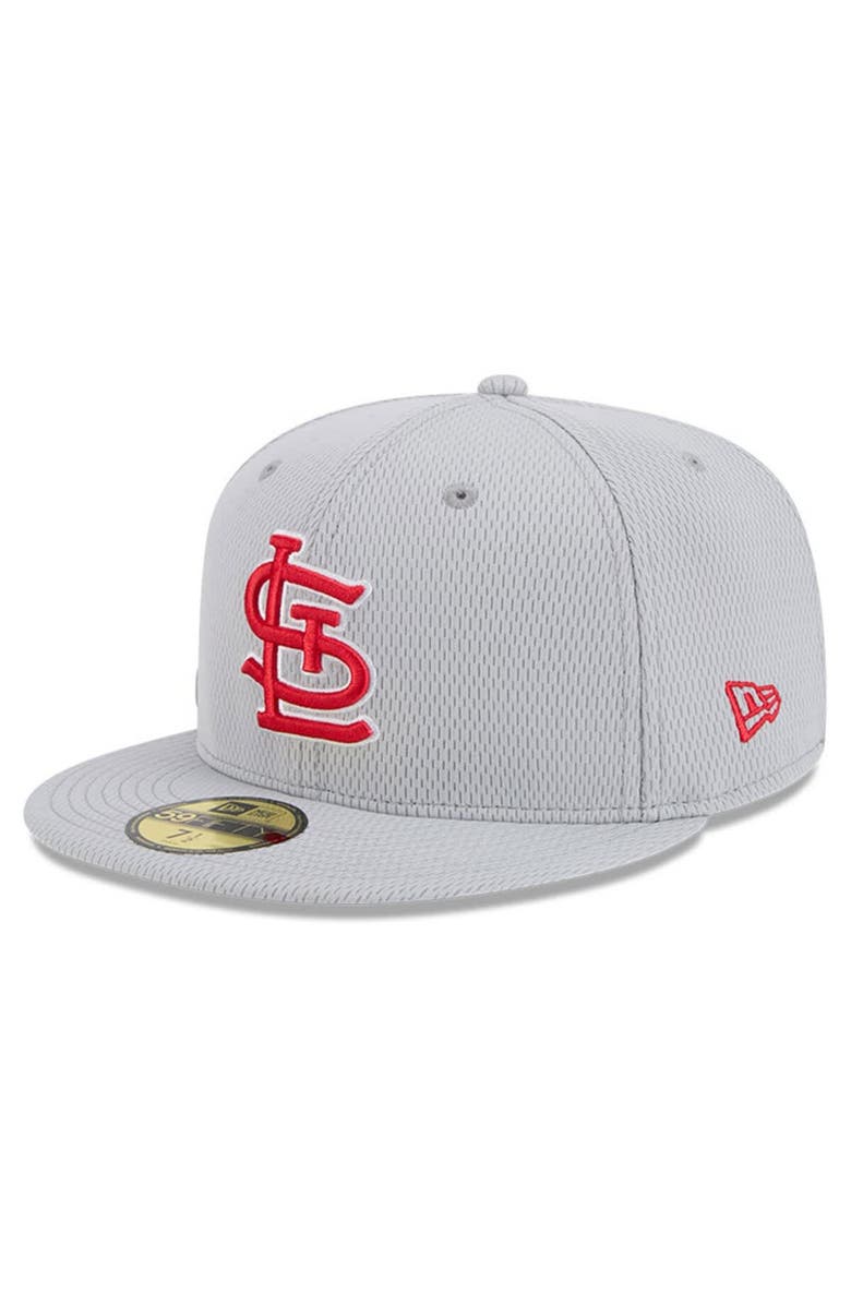 New Era Men's New Era Gray St. Louis Cardinals 2025 MLB Clubhouse 59FIFTY Fitted Hat, Alternate, color, Gray