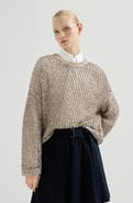 Brunello Cucinelli Dazzling chiné net sweater