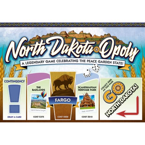 North Dakotaopoly Monopoly Board Game