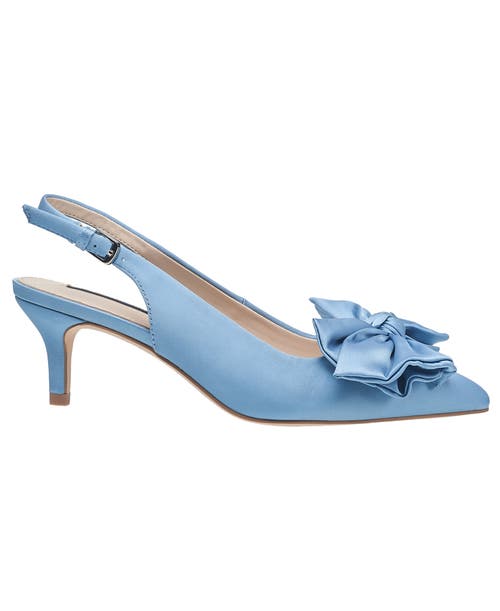 French Connection Quinnbow Slingback Kitten Heel In Blue
