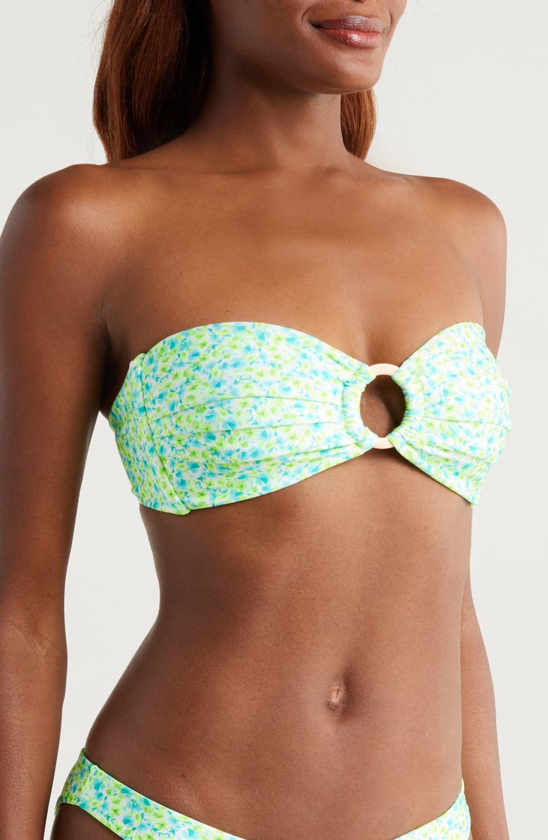 Kulani Kinis Strapless Bandeau Bikini Top, Alternate, color, Apple Blossom