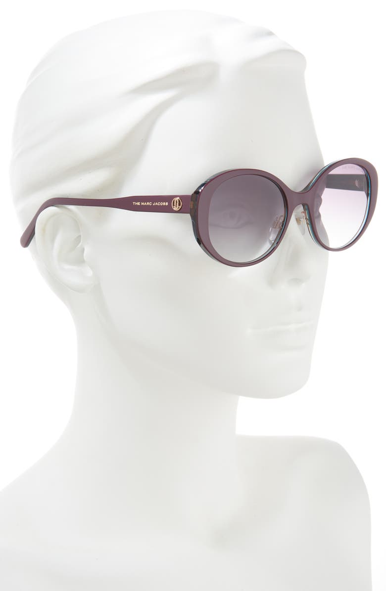 Marc Jacobs 54mm Oval Sunglasses, Alternate, color,