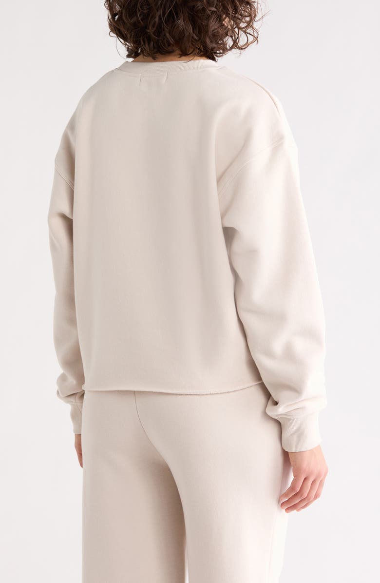 Faith Connexion Logo Crewneck Sweatshirt, Alternate, color, Crystal Gray/ Magnolia