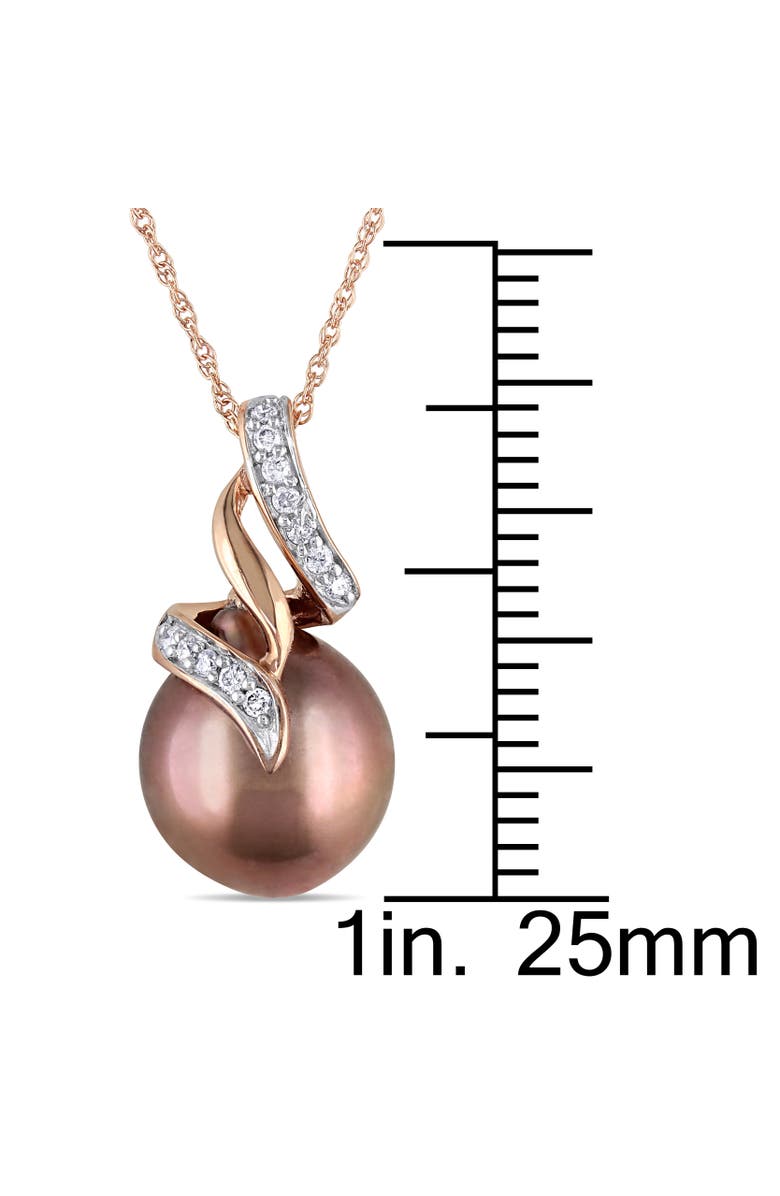 Julianna B. Diamond Pendant Necklace 10k Rose Gold, Alternate, color, 