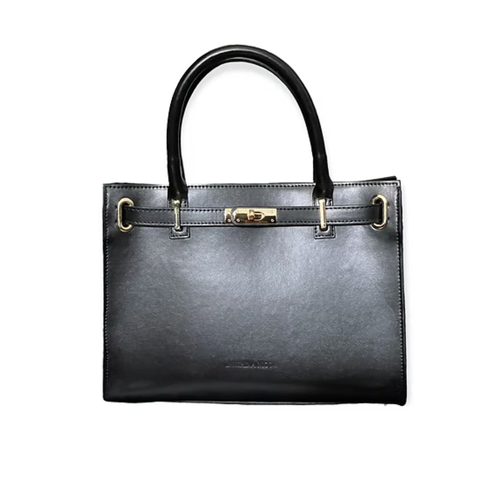 Jaushina Nicole Simone  Leather handbag, Main, color, Black