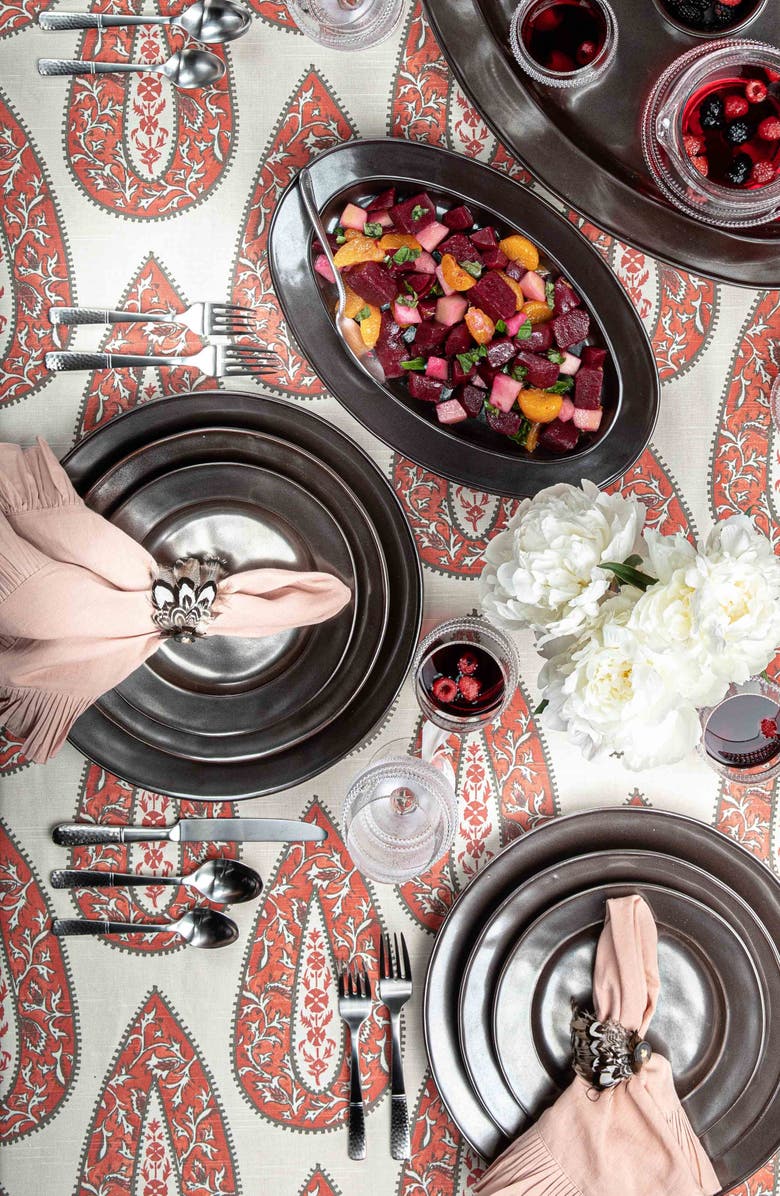 Juliska Set of 4 Feather Napkin Rings, Alternate, color, 