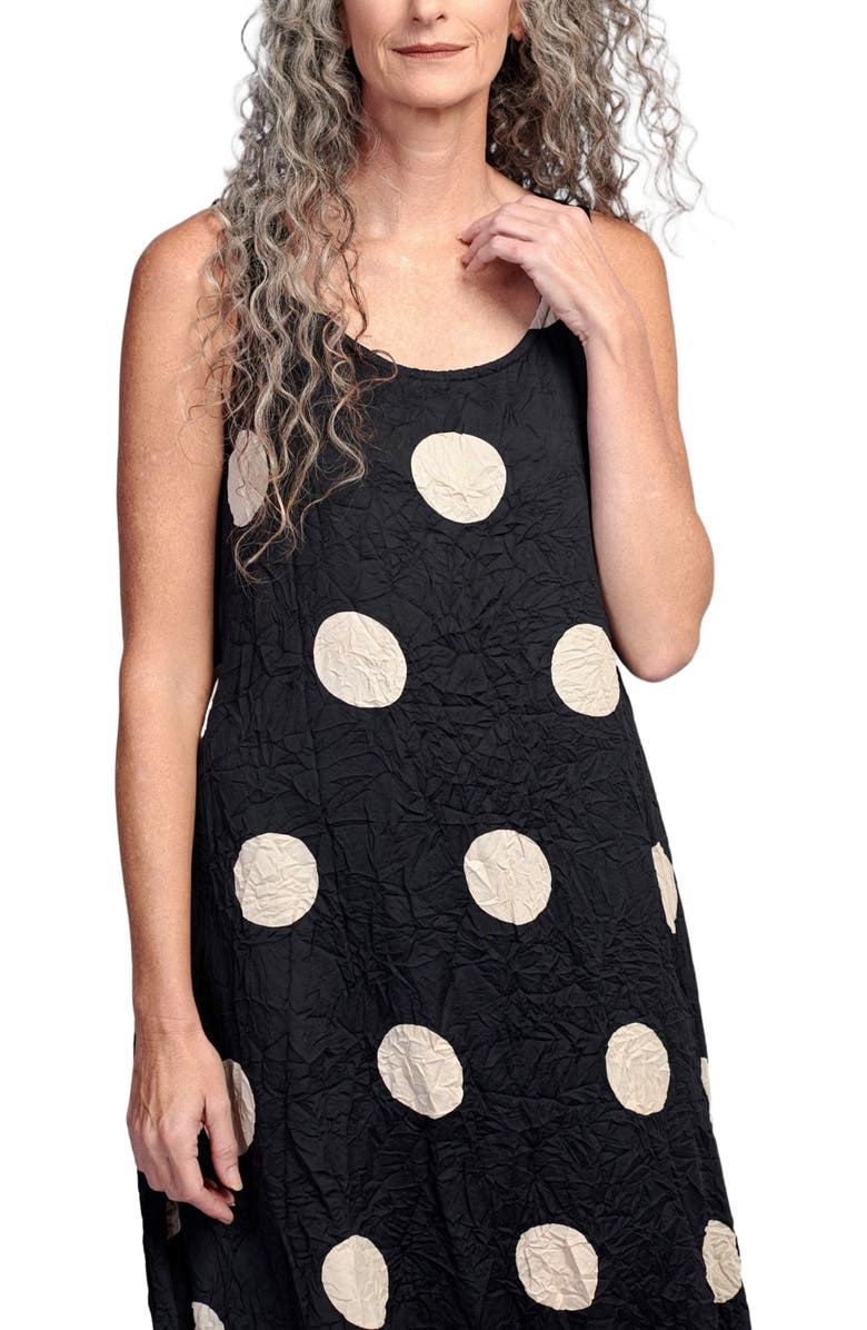 Alembika Crushed polka dots maxi tank dress, Alternate, color, 