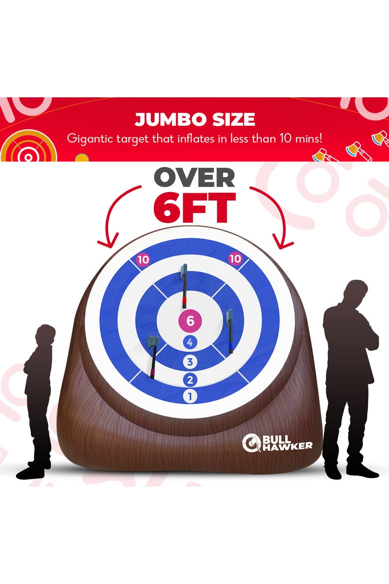 Bull Hawker | Giant Axe Darts Game, Alternate, color, Brown