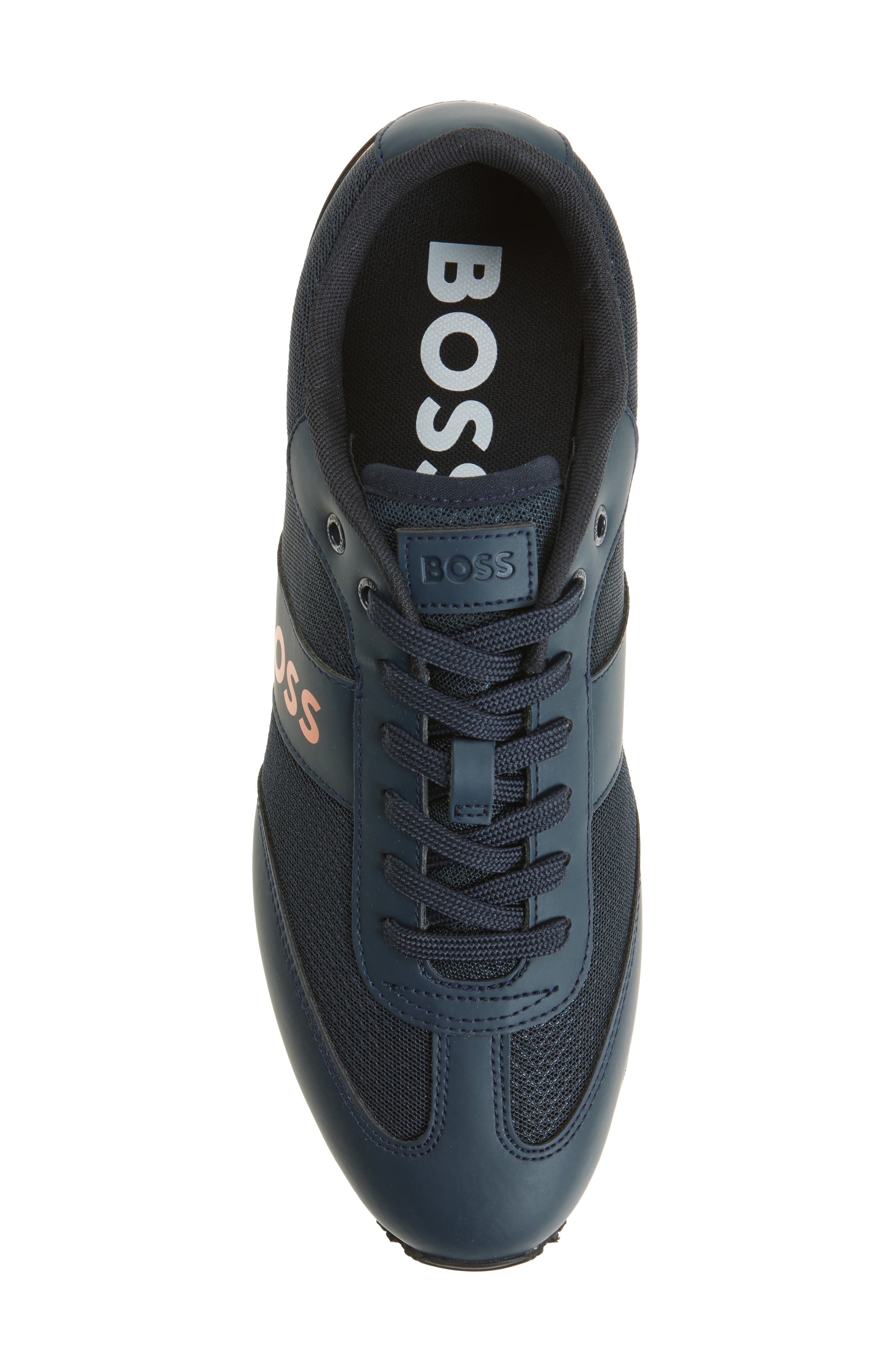Parkour Runner Sneaker, Alternate, color, NAVY/ ORANGE