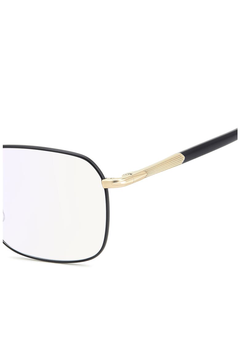 52mm Square Optical Glasses, Alternate, color, GOLD BLACK/ BLUE