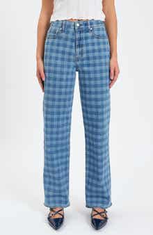 DAZE 1999 Ripped High Waist Straight Leg Jeans