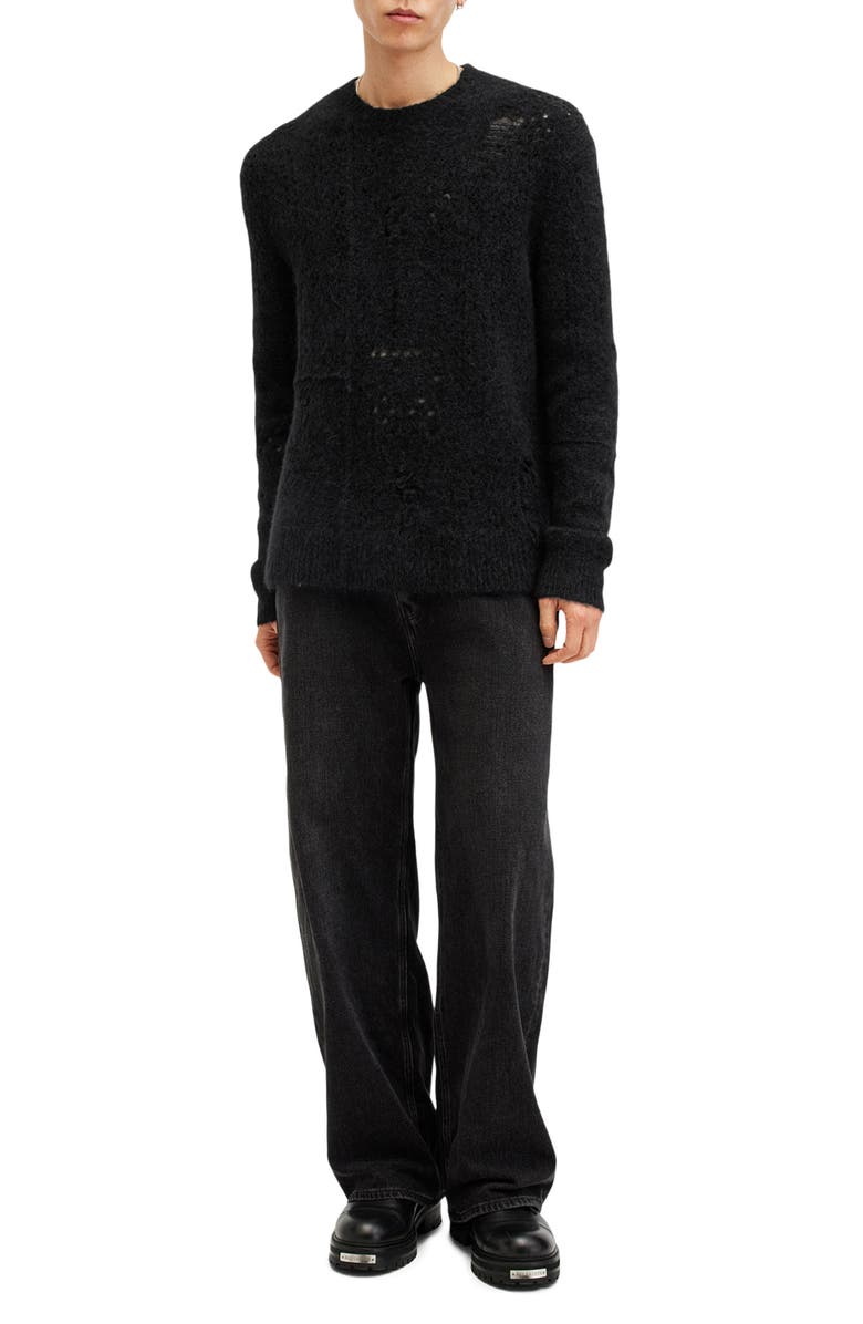 AllSaints Hadwin Wool & Alpaca Blend Sweater, Alternate, color, 