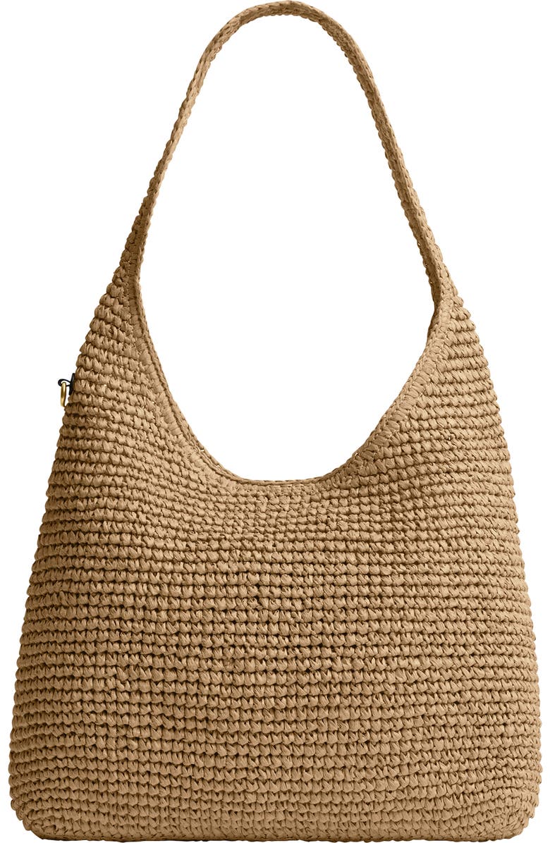COACH Brooklyn 28 Straw Shoulder Bag, Alternate, color,