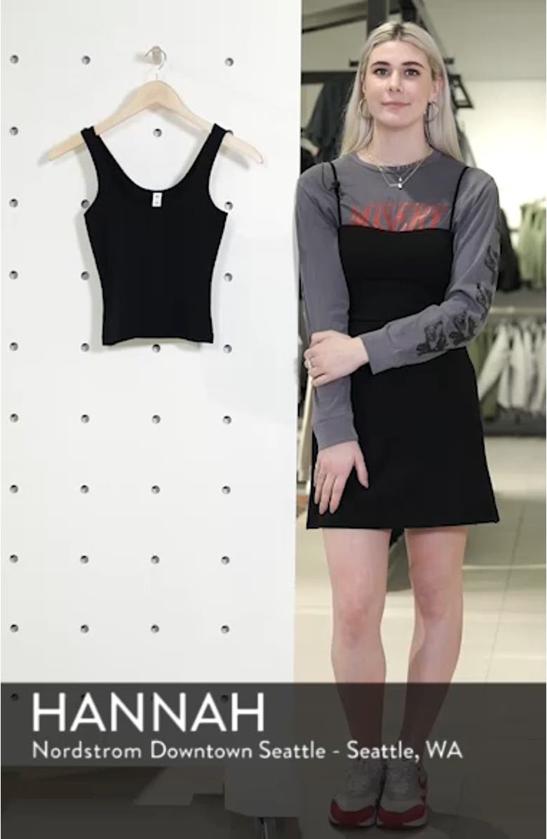 Scoop Neck Crop Tank, sales video thumbnail