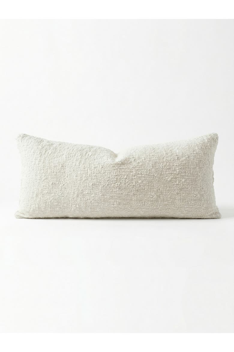 Cozy Cotton Boucle Body Pillow Cover Only, Main, color, Ivory