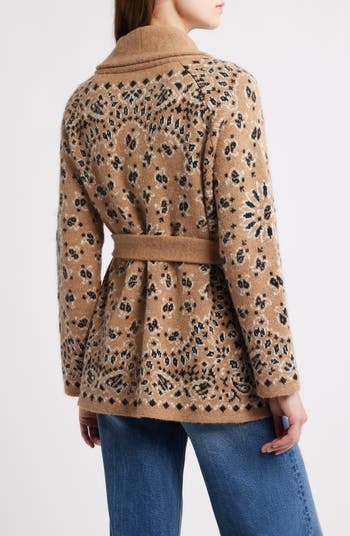 The Bandana Shawl Collar Cardigan