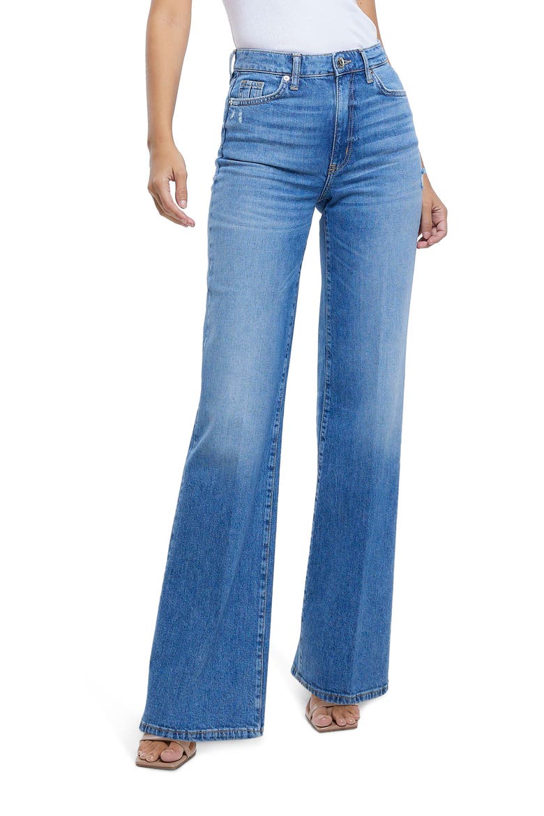 Jamille High Waist Wide Leg Jeans, Main, color, BLUE