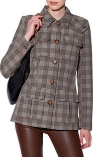 Walter Baker Spencer Plaid Jacket