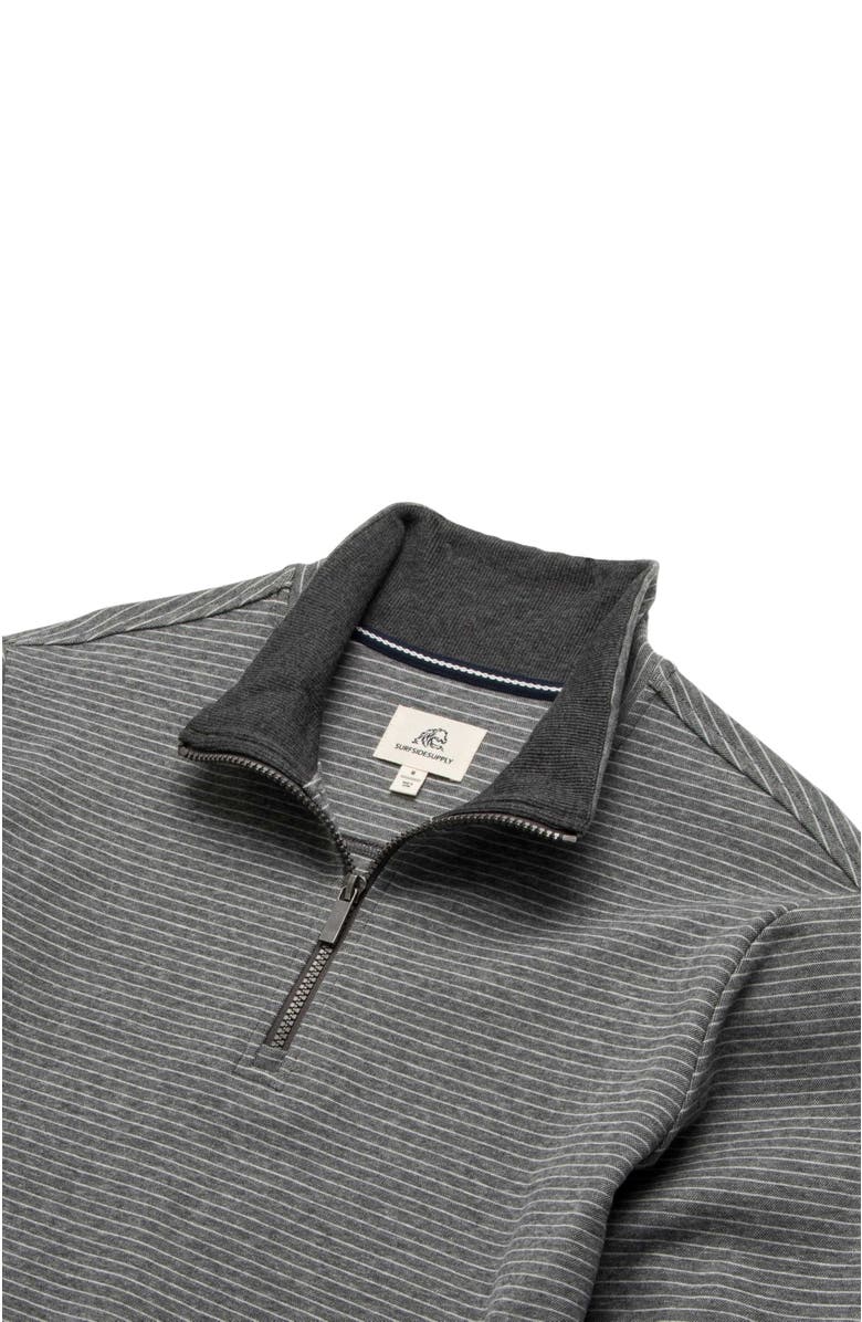 Surfside Supply Co. Bobby Fleece Quarter Zip, Alternate, color, Charcoal Heather