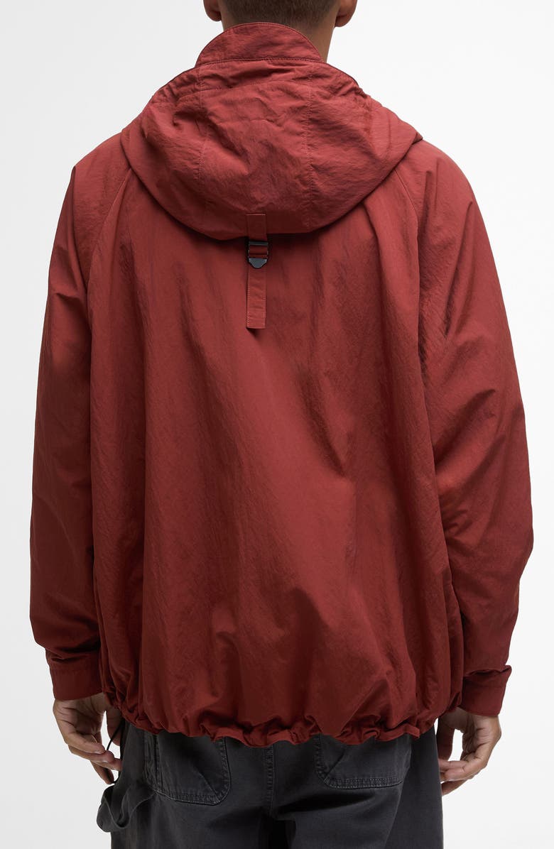 Barbour Hooded Waterproof Jacket, Alternate, color, Fired Brick