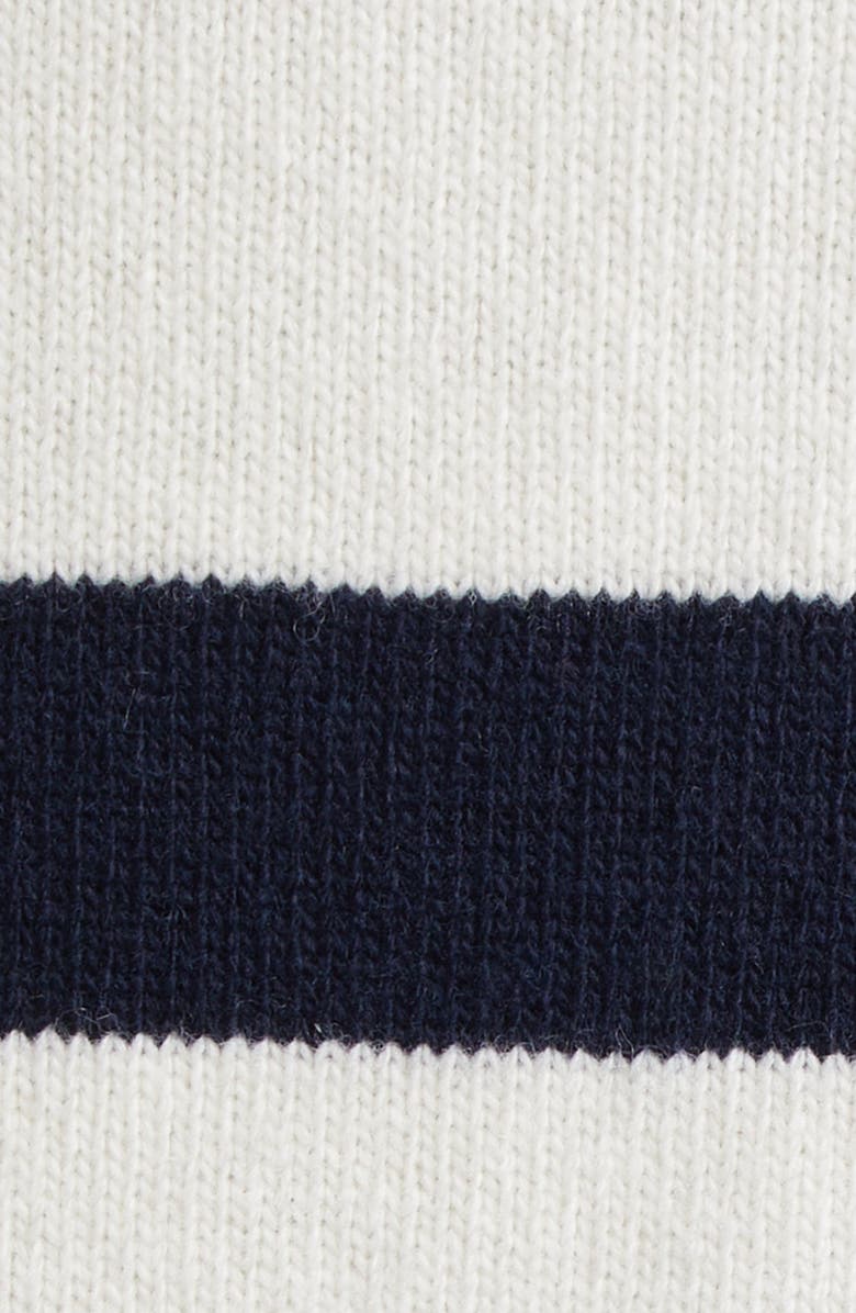 Oscar de la Renta Embroidered Orchid Stripe Wool Cardigan, Alternate, color,