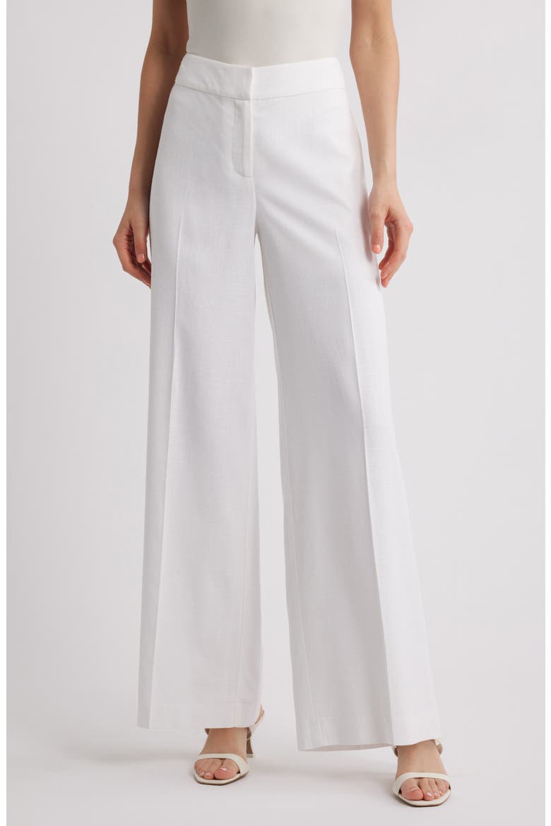 Wide Leg Pants, Main, color, WHITE