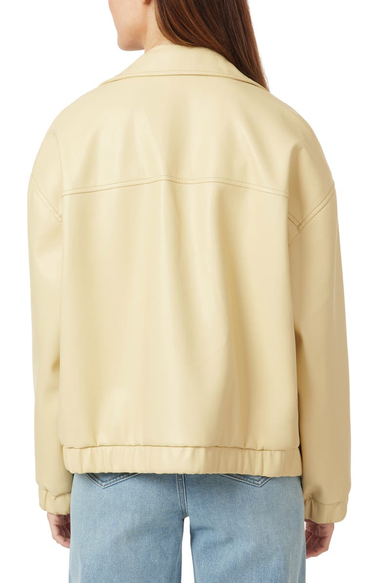 Habitual Oversize Faux Leather Moto Jacket, Alternate, color, Boulder