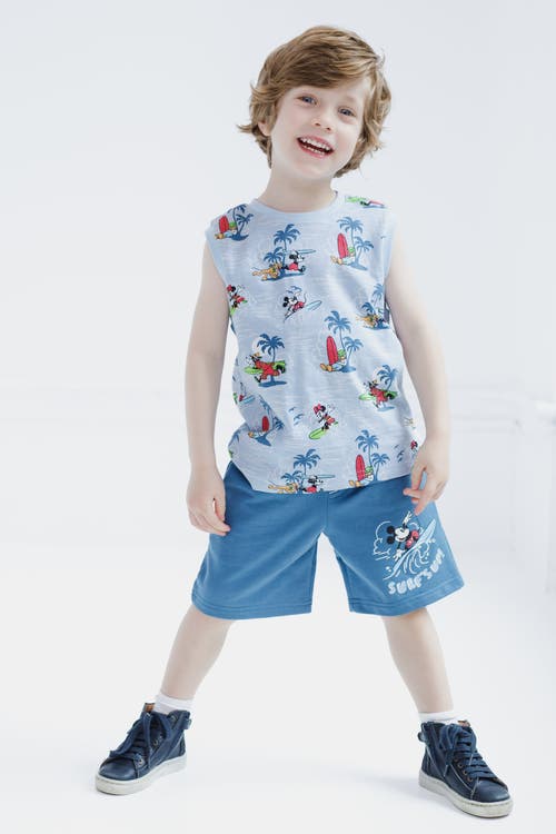 Disney Mickey Mouse & Friends 3pc Tank Top, Tee & Shorts Set In Multi