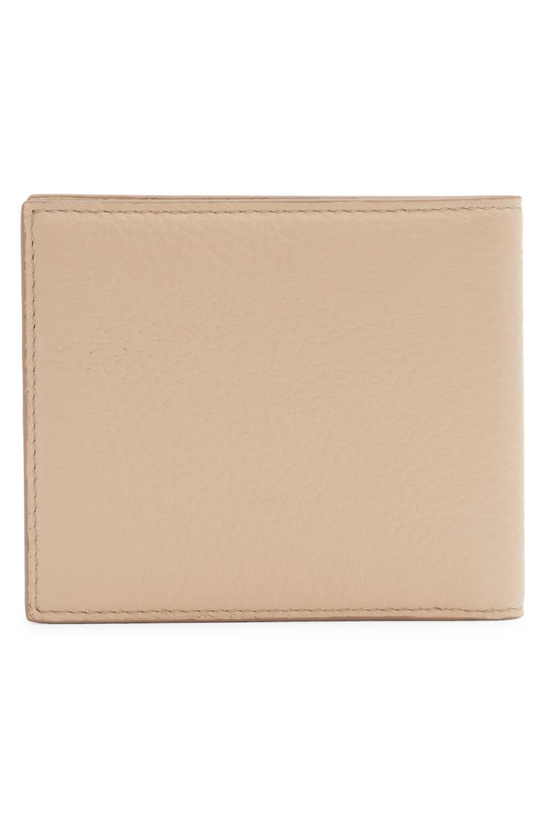 DG Quilted Leather Bifold Wallet, Alternate, color, SABBIA