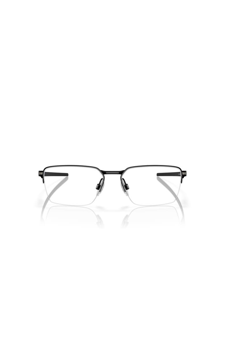 Oakley 54mm Rectangle optical glasses, Alternate, color, Black