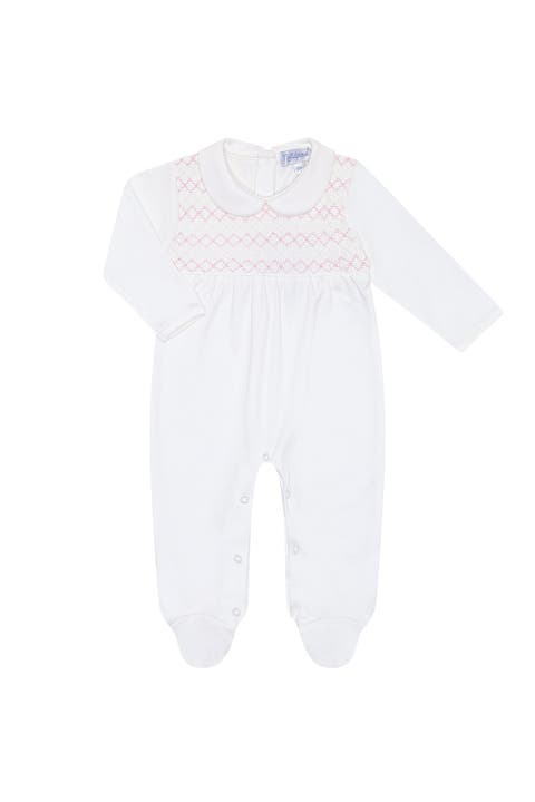 Signature Smocked Girls Footie - Baby
