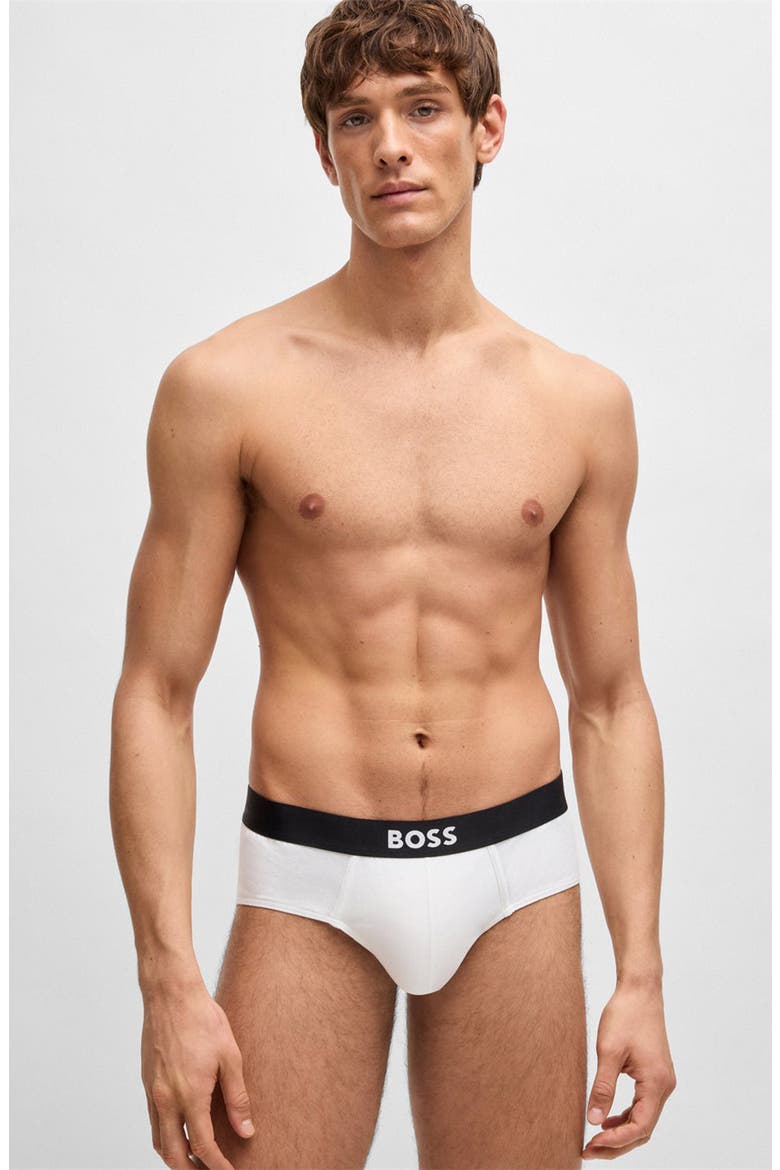 Assorted 3-Pack Power Stretch Cotton Briefs, Alternate, color, WHITE/ GREY/ BLACK