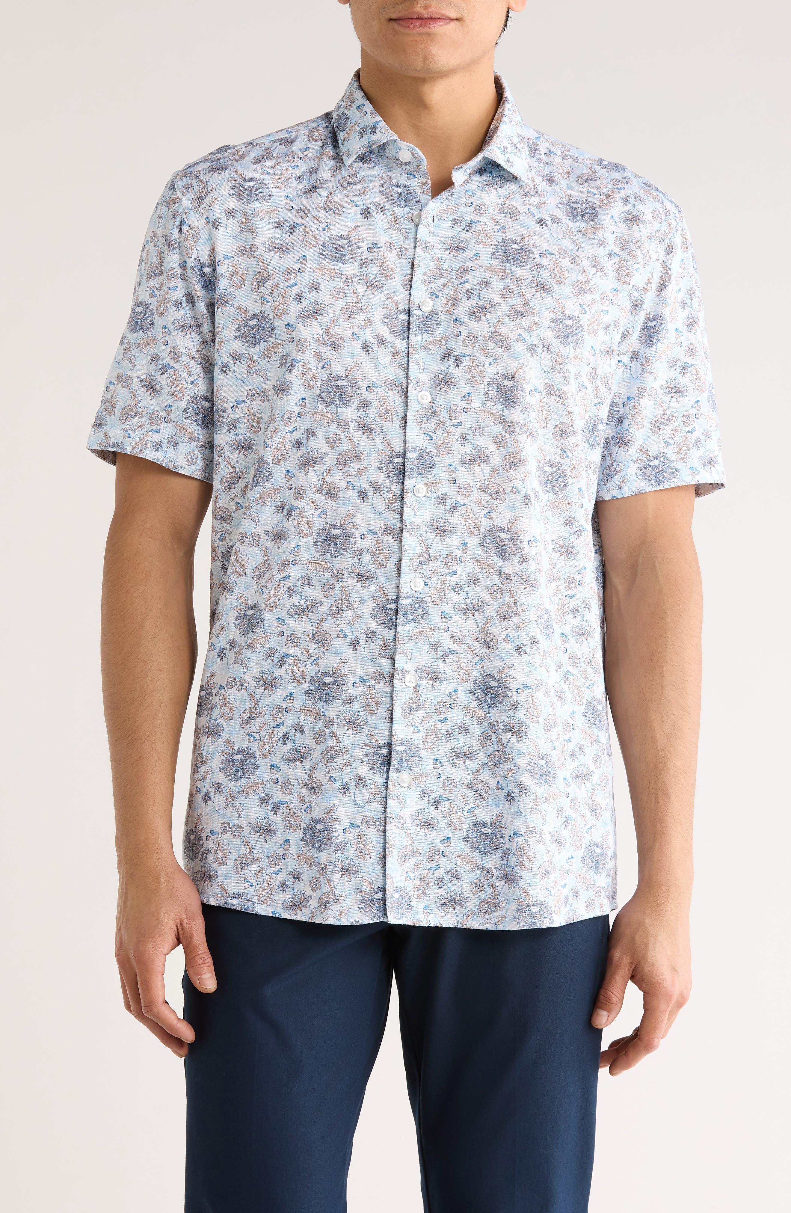 SOUL OF LONDON Short Sleeve Sport Shirt