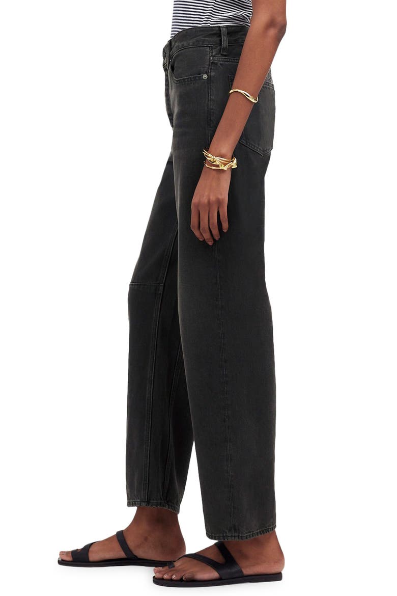 The Darted Barrel Leg Jeans, Alternate, color, OLENDA WASH
