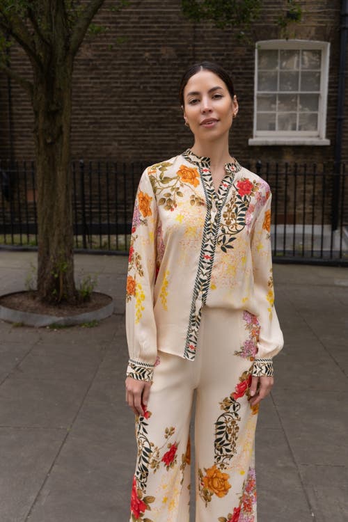 Raishma Nancy Cream Trousers In Neutral