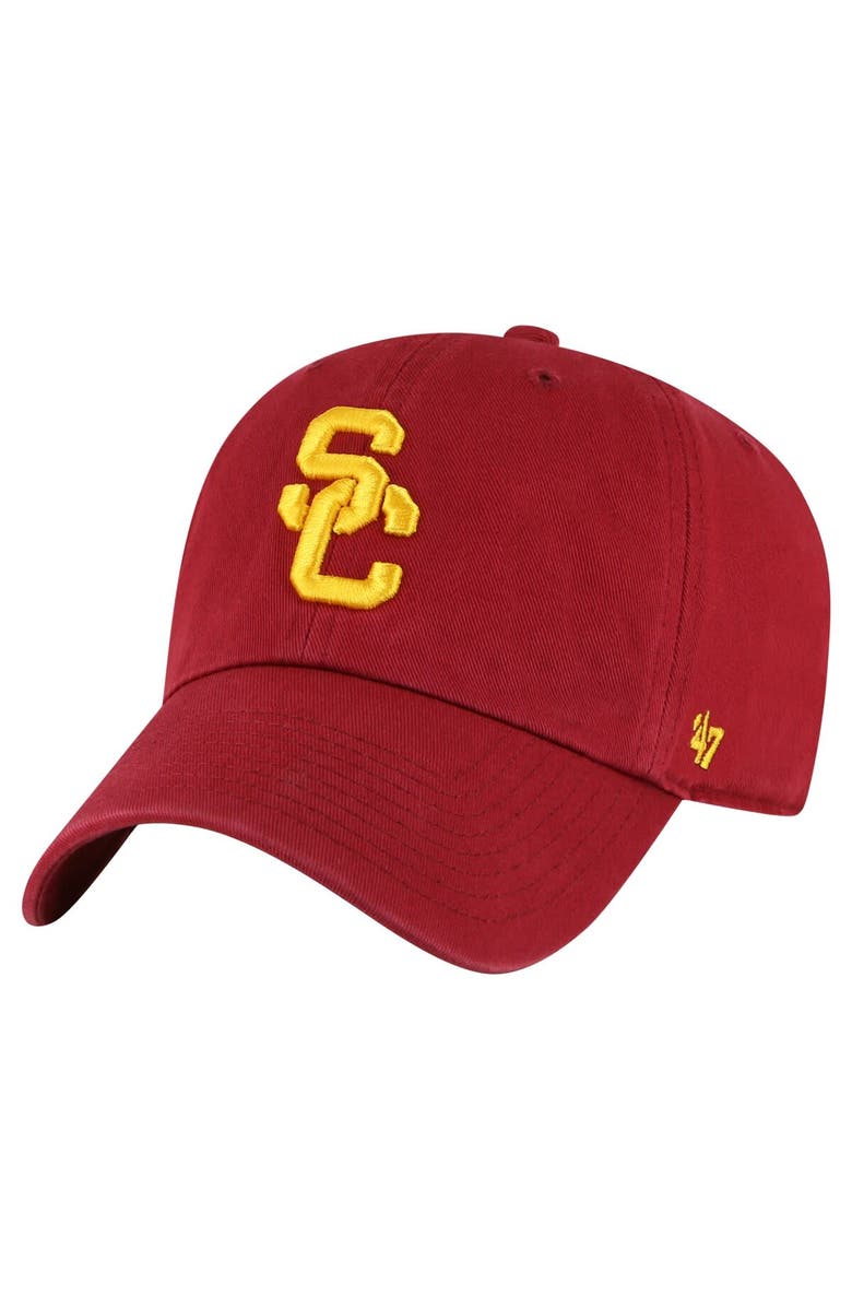 '47 Men's '47 Cardinal USC Trojans Clean Up Adjustable Hat, Main, color,