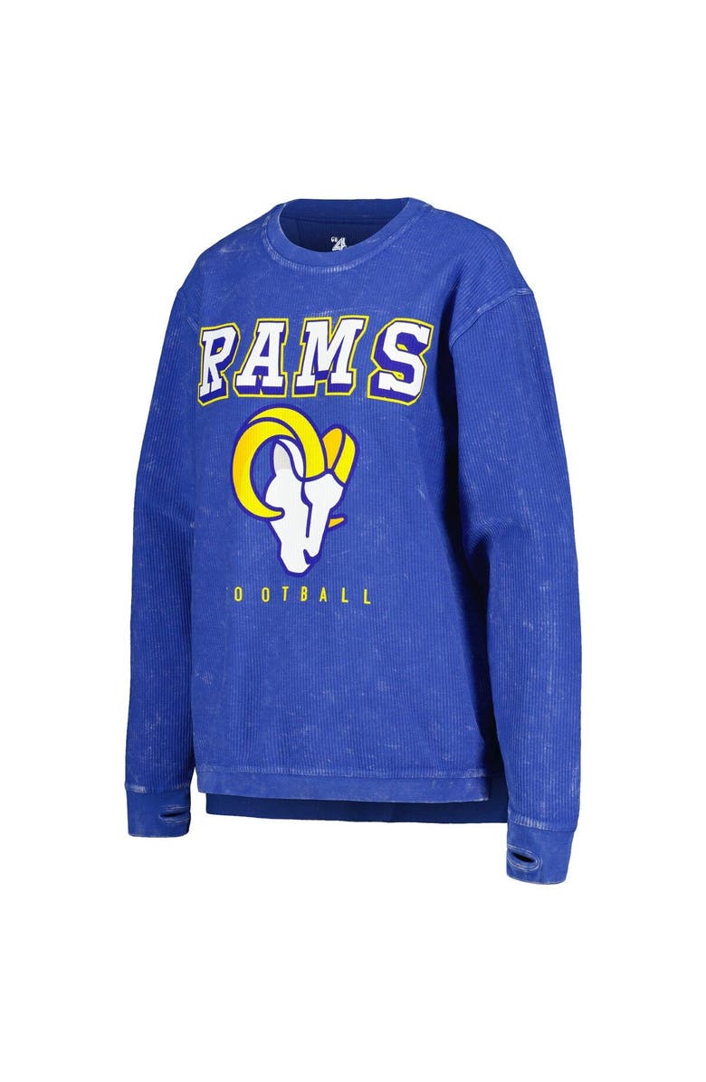 G-III 4HER BY CARL BANKS Women's G-III 4Her by Carl Banks Royal Los Angeles Rams Comfy Cord Pullover Sweatshirt, Alternate, color, Royal