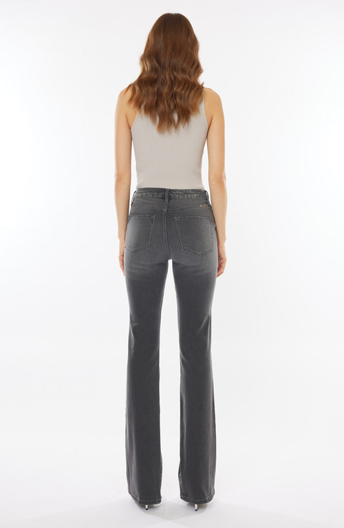 Kancan Margaret High Rise Bootcut Jeans In Gray