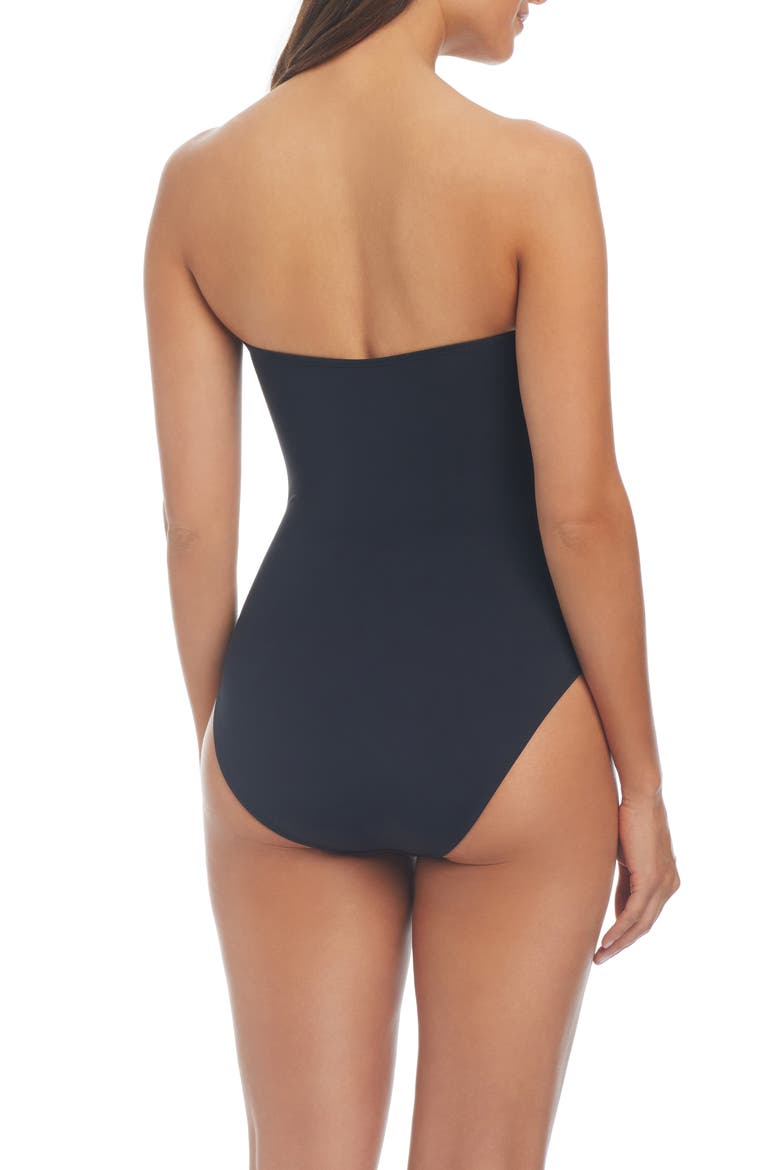 Kore Twist One-Piece Swimsuit, Alternate, color, BLACK