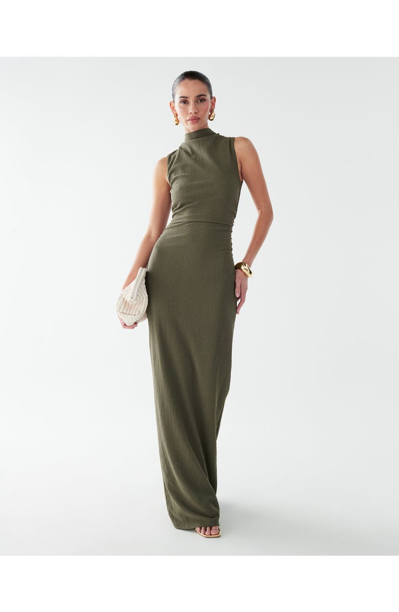 BWLDR Lana Maxi Dress, Alternate, color, Dark Olive
