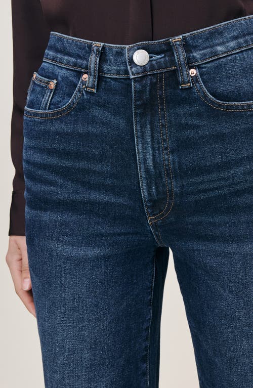 Dl1961 Karmine High Waist Relaxed Straight Leg Jeans In Blue