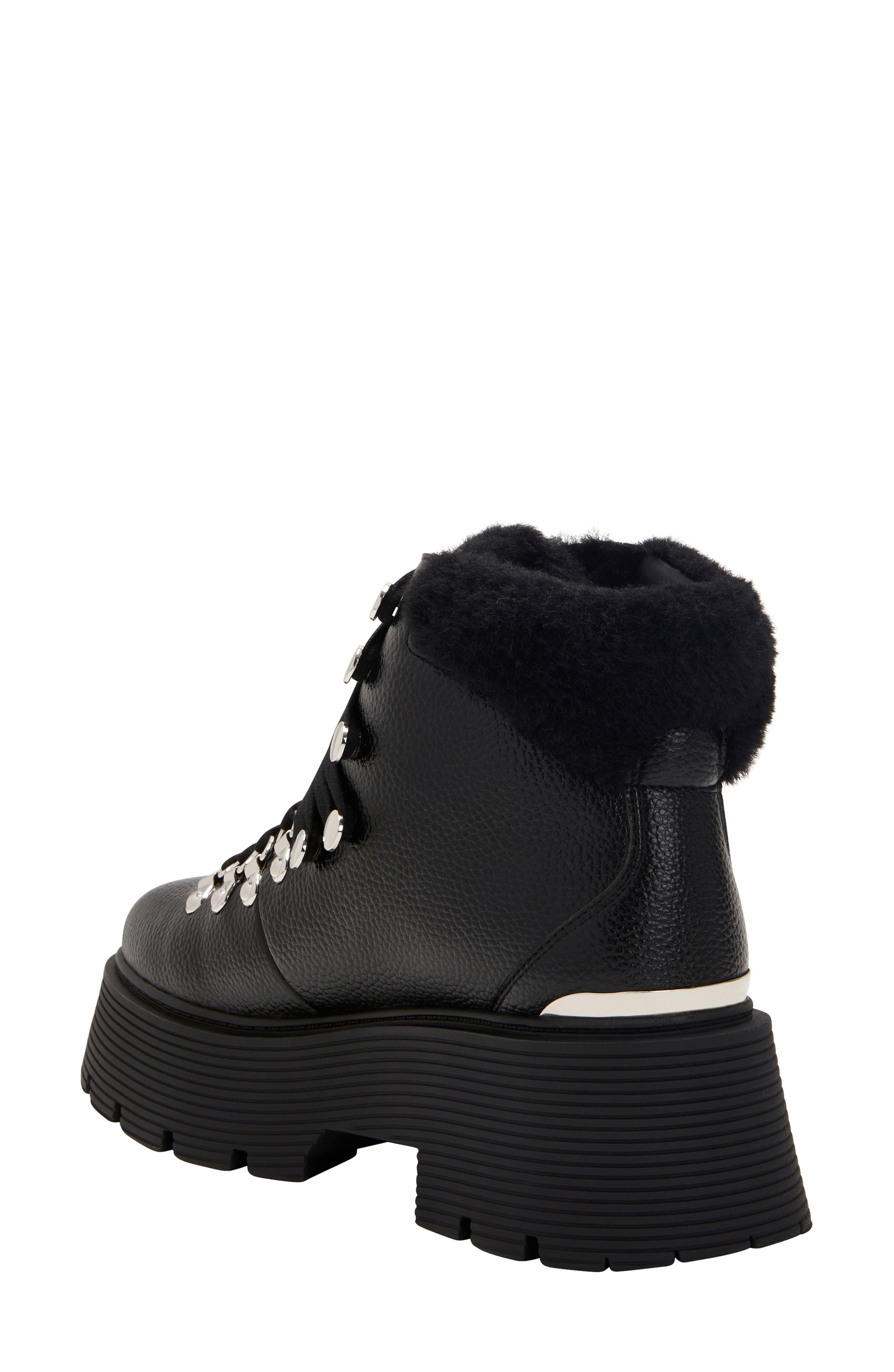The Jenifer Combat Bootie, Alternate, color, BLACK