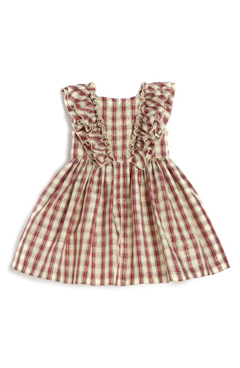 Pippa & Julie Kids' Victoria Plaid Ruffle Dress, Alternate, color, 