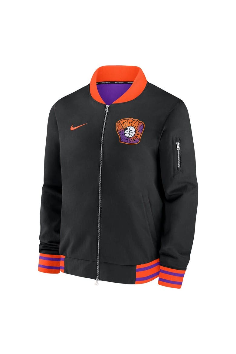 Men's Nike  Black San Francisco Giants 2025 City Connect Authentic Collection Full-Zip Bomber Jacket, Alternate, color, Black