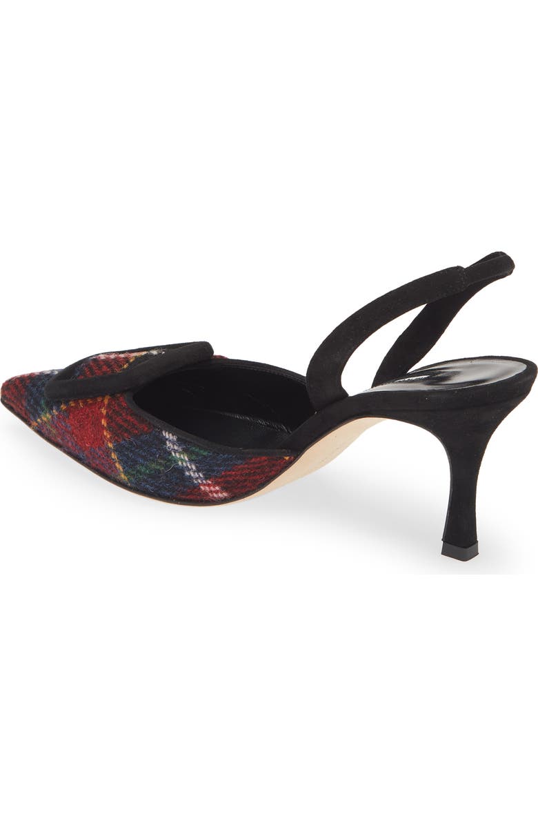 Manolo Blahnik Maysli Gala Buckle Slingback Pointed Toe Pump, Alternate, color,