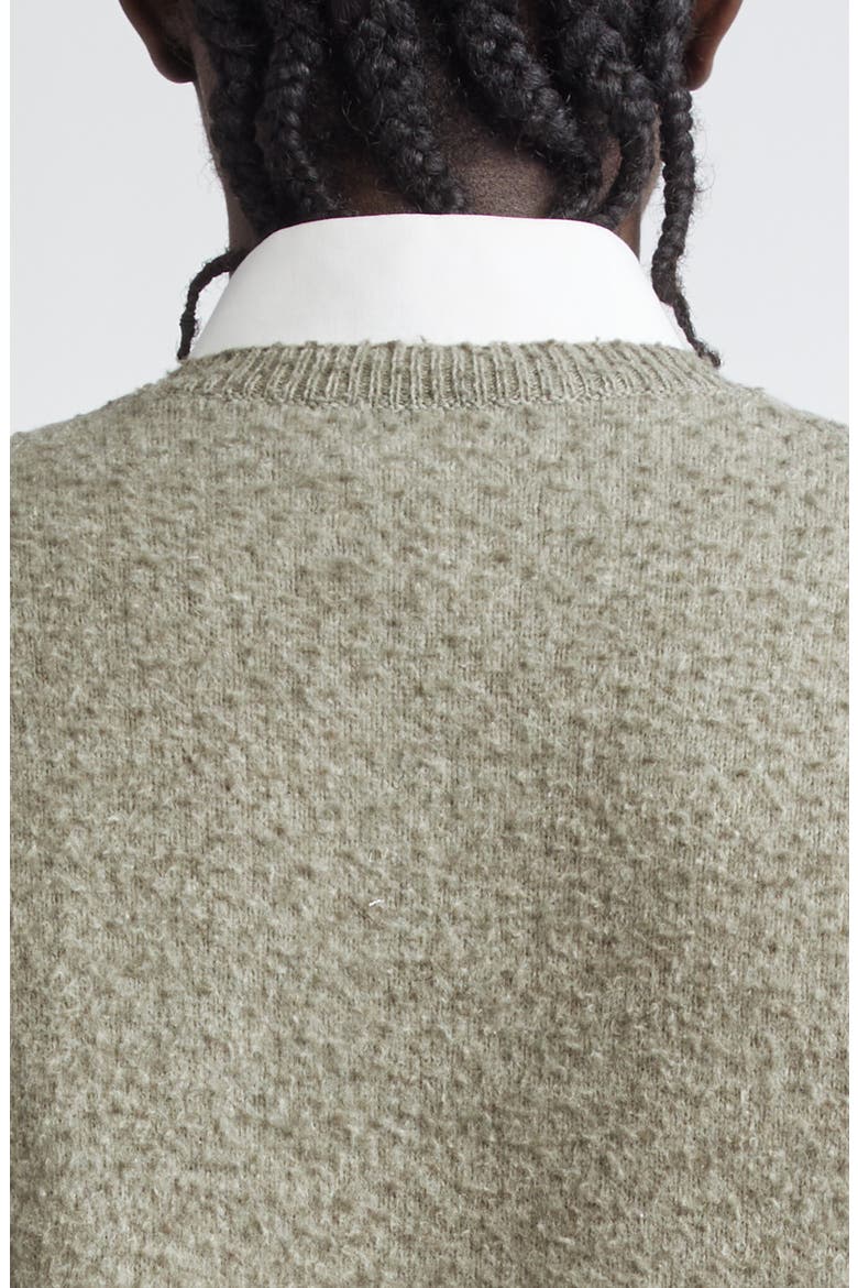 Pilled Wool & Cotton Sweater Vest, Alternate, color, SAGE GREEN