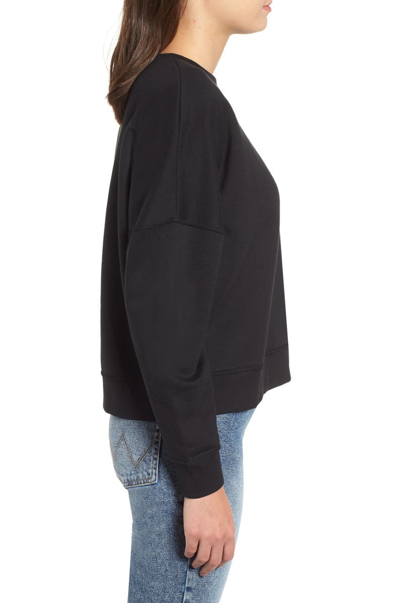 Obey Annie Logo Cotton Blend Crewenck Sweatshirt, Alternate, color,