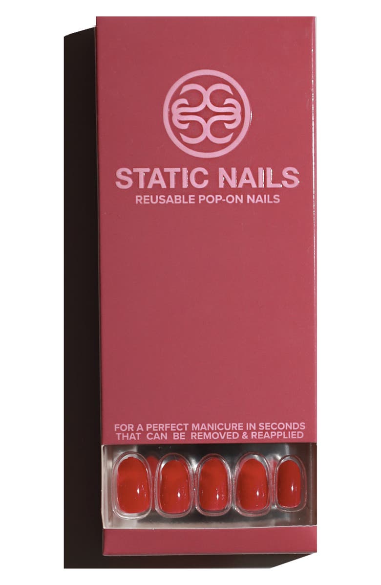 Static Nails Flamingo Rum Club Pop-On Reusable Manicure Set, Alternate, color,